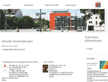 Tablet Screenshot of kulturhaus-milbertshofen.de